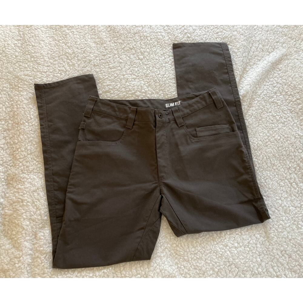 Like New 1620 Cordura Foundation men's brown cargo work pants, size 36 slim fit